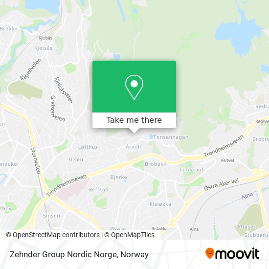 Zehnder Group Nordic Norge map