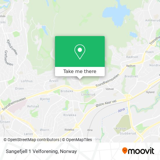 Sangefjell 1 Velforening map