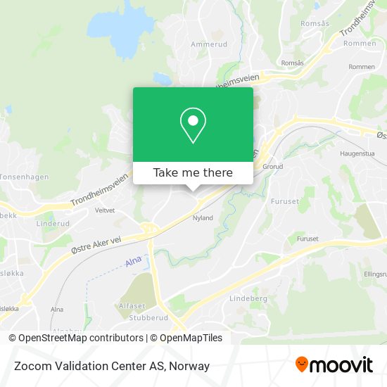 Zocom Validation Center AS map