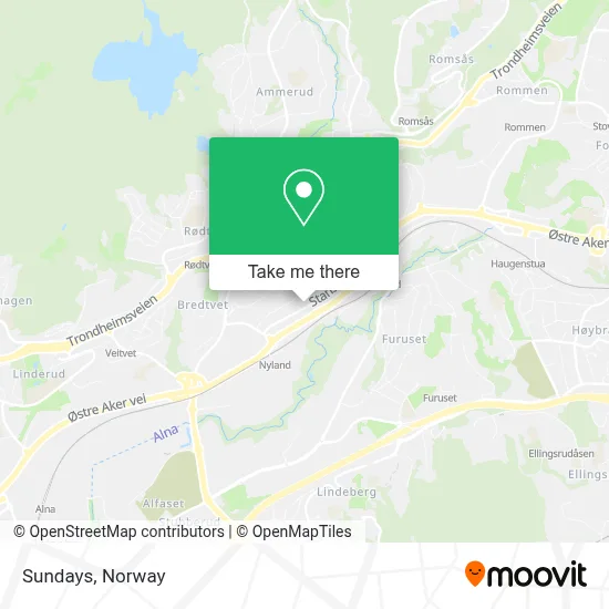 Sundays map