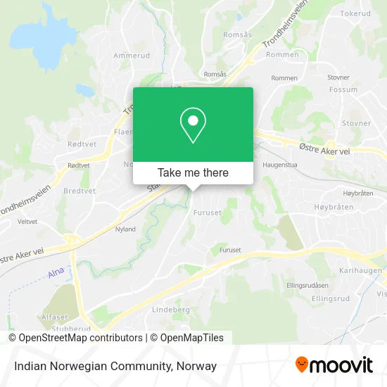 Indian Norwegian Community map