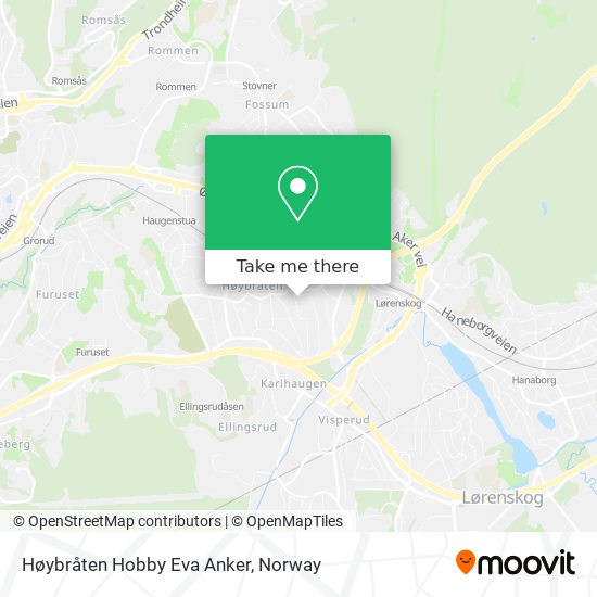 Høybråten Hobby Eva Anker map