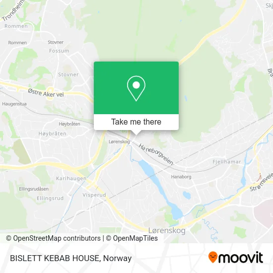 BISLETT KEBAB HOUSE map
