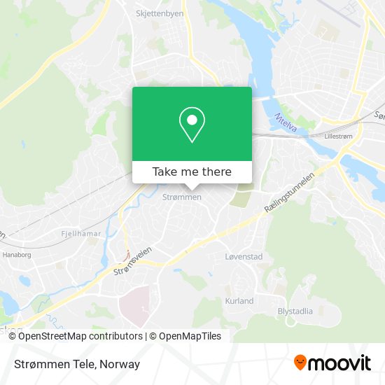 Strømmen Tele map