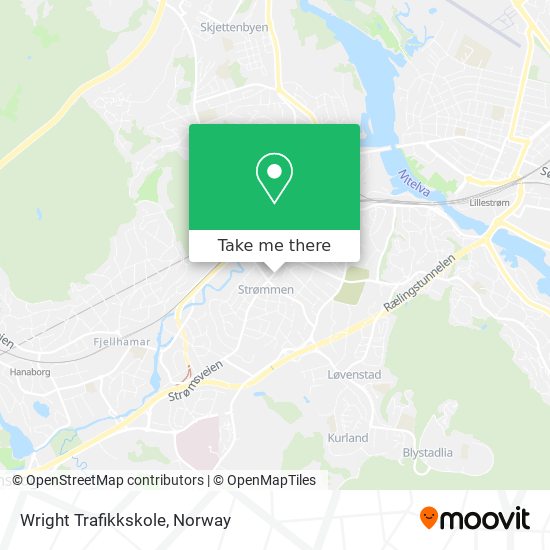 Wright Trafikkskole map