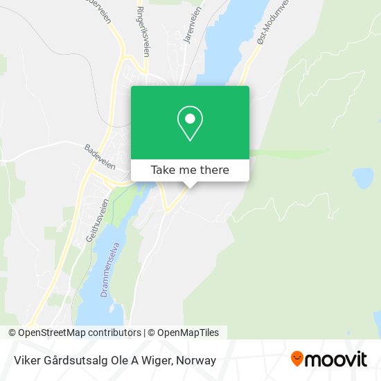 Viker Gårdsutsalg Ole A Wiger map