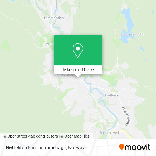 Nøtteliten Familiebarnehage map