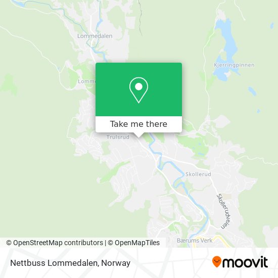 Nettbuss Lommedalen map