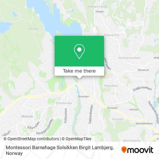 Montessori Barnehage Solsikken Birgit Lambjerg map