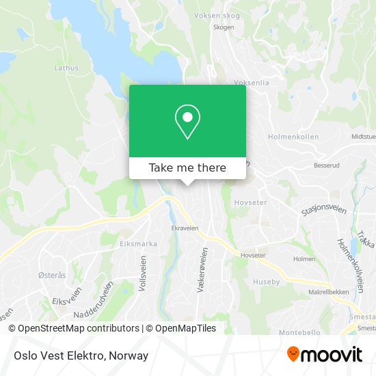 Oslo Vest Elektro map