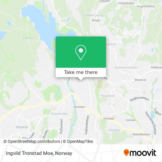 Ingvild Tronstad Moe map