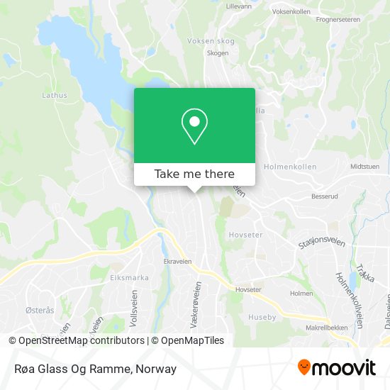 Røa Glass Og Ramme map