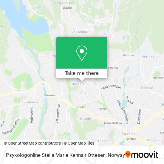 Psykologonline Stella Marie Kennair Ottesen map