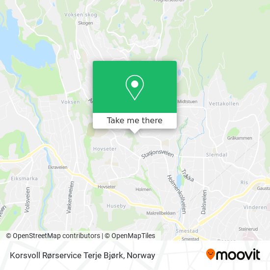 Korsvoll Rørservice Terje Bjørk map