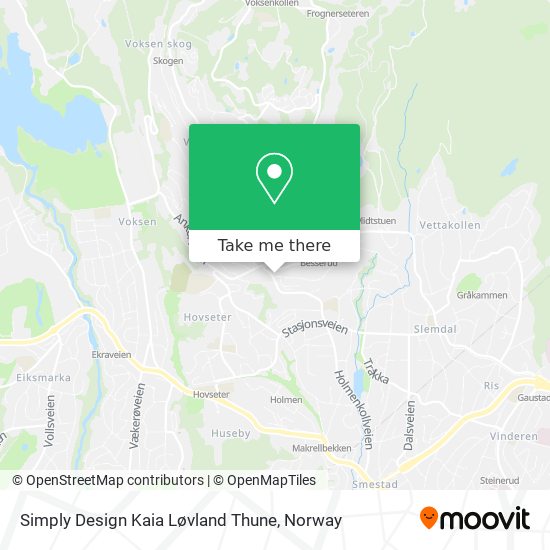 Simply Design Kaia Løvland Thune map