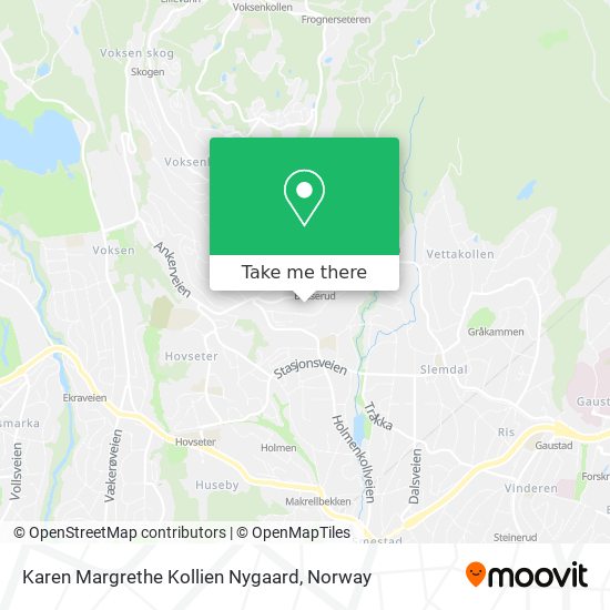 Karen Margrethe Kollien Nygaard map