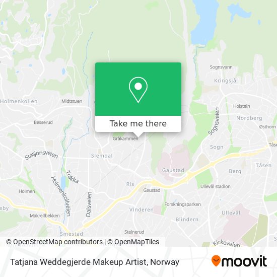 Tatjana Weddegjerde Makeup Artist map
