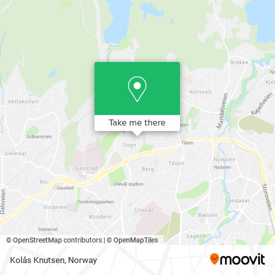 Kolås Knutsen map
