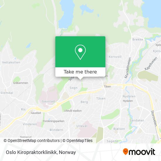 Oslo Kiropraktorklinikk map