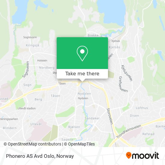 Phonero AS Avd Oslo map