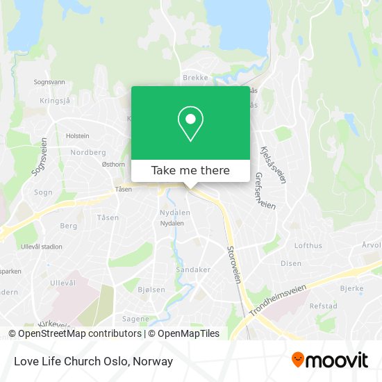 Love Life Church Oslo map