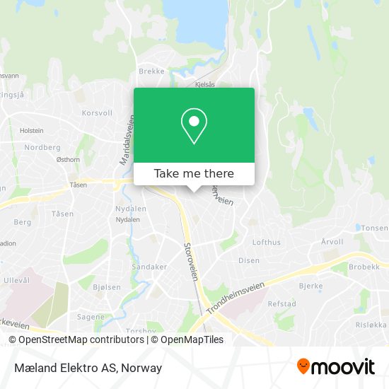 Mæland Elektro AS map