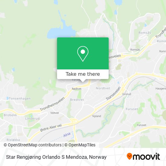 Star Rengjøring Orlando S Mendoza map