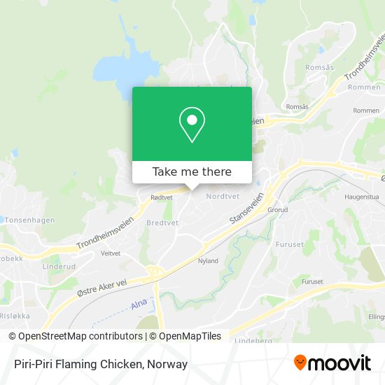 Piri-Piri Flaming Chicken map