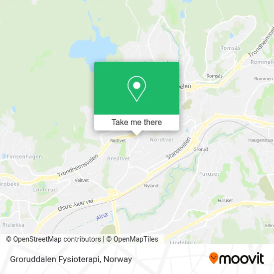 Groruddalen Fysioterapi map