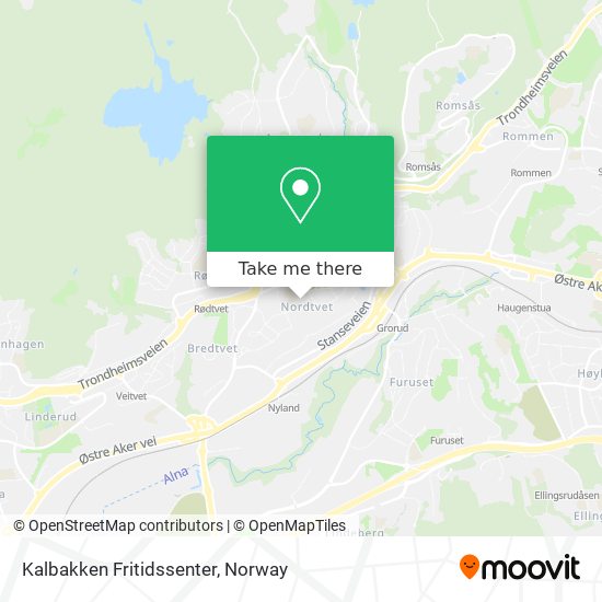 Kalbakken Fritidssenter map