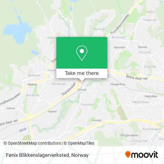 Fønix Blikkenslagerverksted map