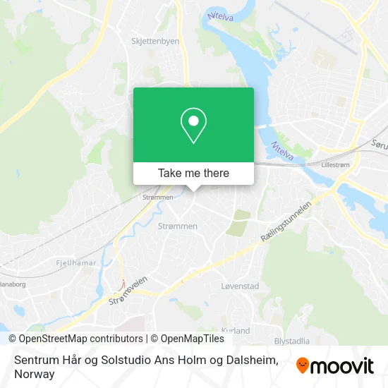 Sentrum Hår og Solstudio Ans Holm og Dalsheim map