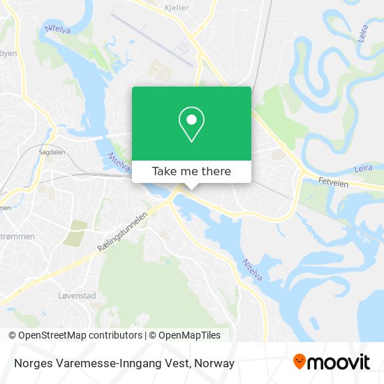 Norges Varemesse-Inngang Vest map