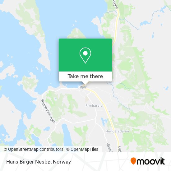 Hans Birger Nesbø map