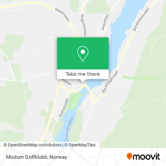 Modum Golfklubb map