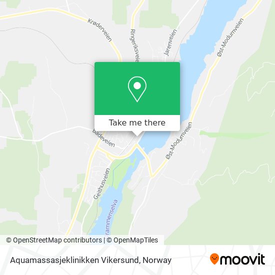 Aquamassasjeklinikken Vikersund map