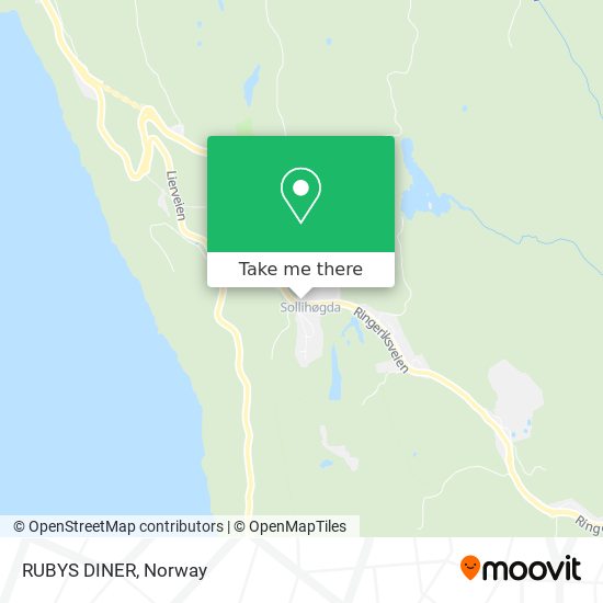 RUBYS DINER map