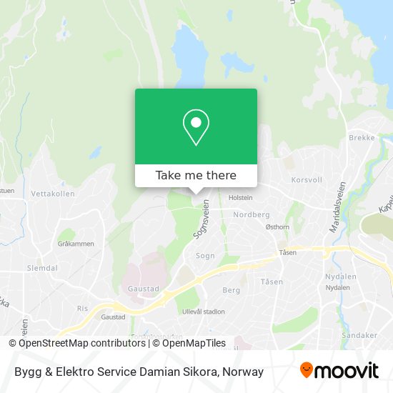 Bygg & Elektro Service Damian Sikora map