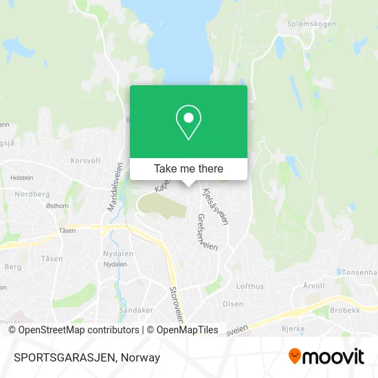 SPORTSGARASJEN map