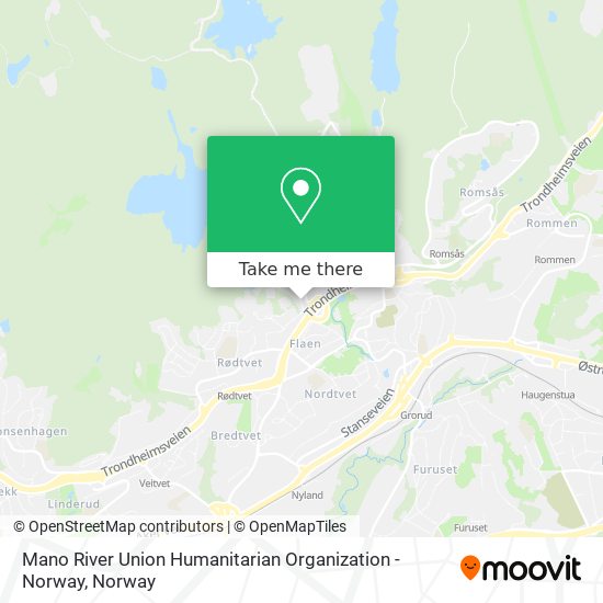 Mano River Union Humanitarian Organization -Norway map