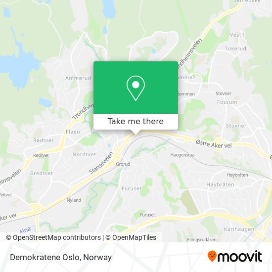 Demokratene Oslo map