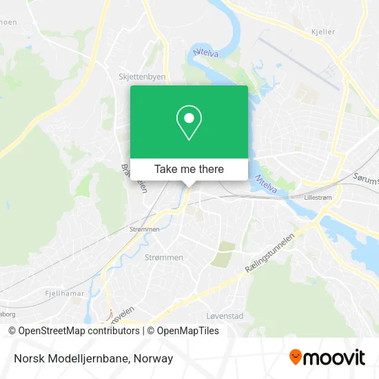 Norsk Modelljernbane map