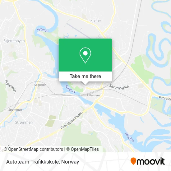 Autoteam Trafikkskole map