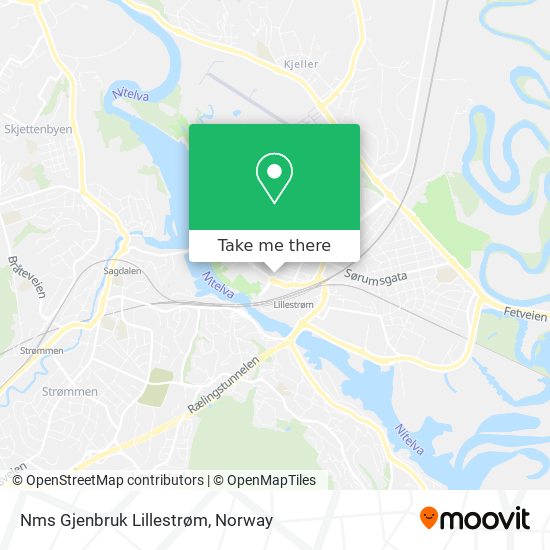 Nms Gjenbruk Lillestrøm map