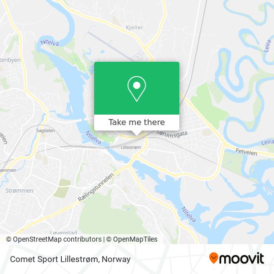 Comet Sport Lillestrøm map