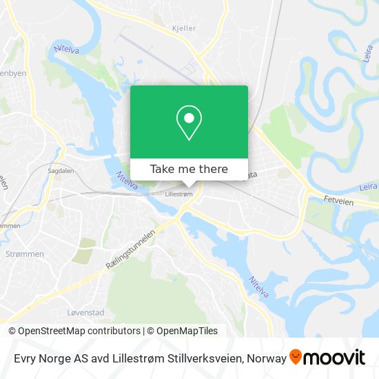 Evry Norge AS avd Lillestrøm Stillverksveien map