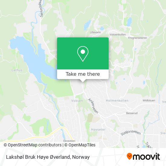 Lakshøl Bruk Høye Øverland map