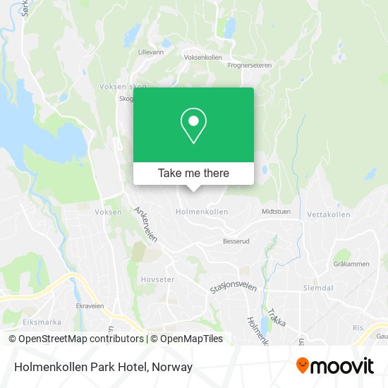 Holmenkollen Park Hotel map