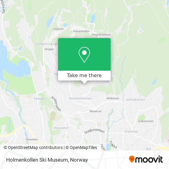 Holmenkollen Ski Museum map