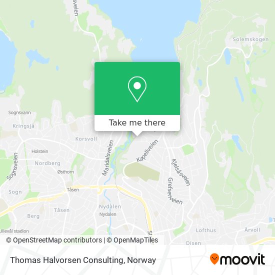 Thomas Halvorsen Consulting map